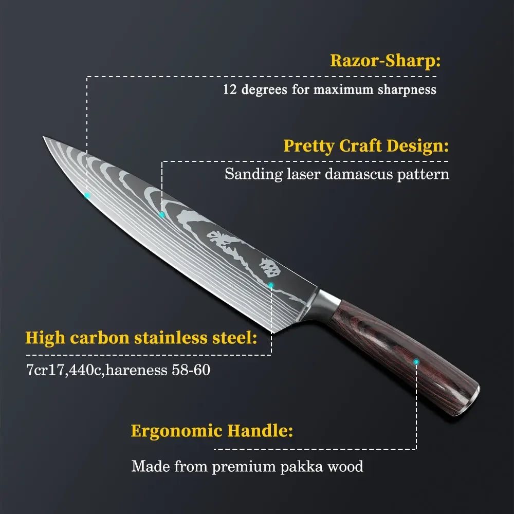 Aleaver Santoko Professional Chef Knife