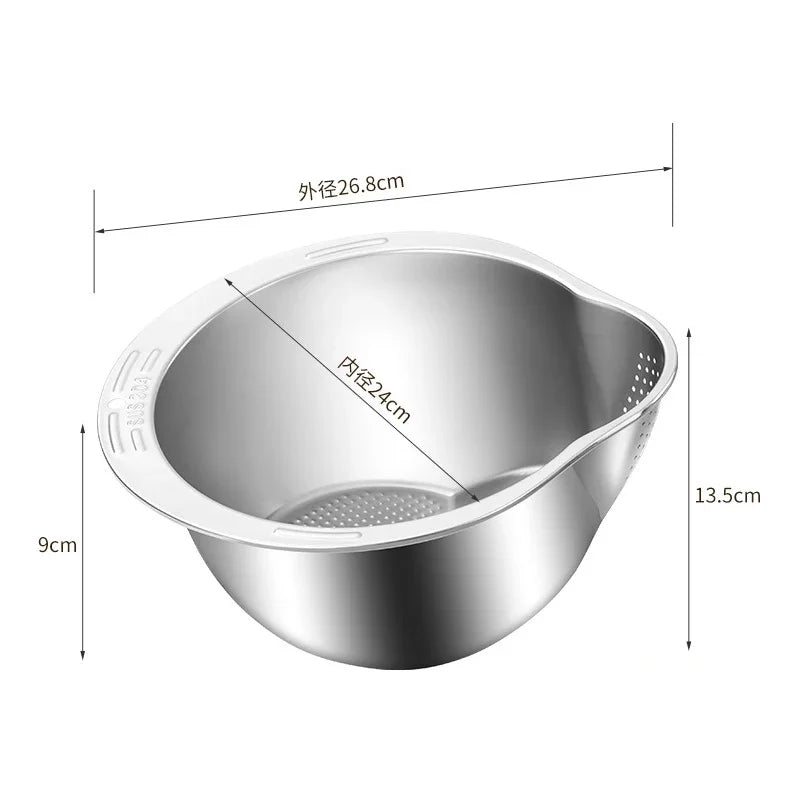 Stainless Steel Rice Washing Strainer