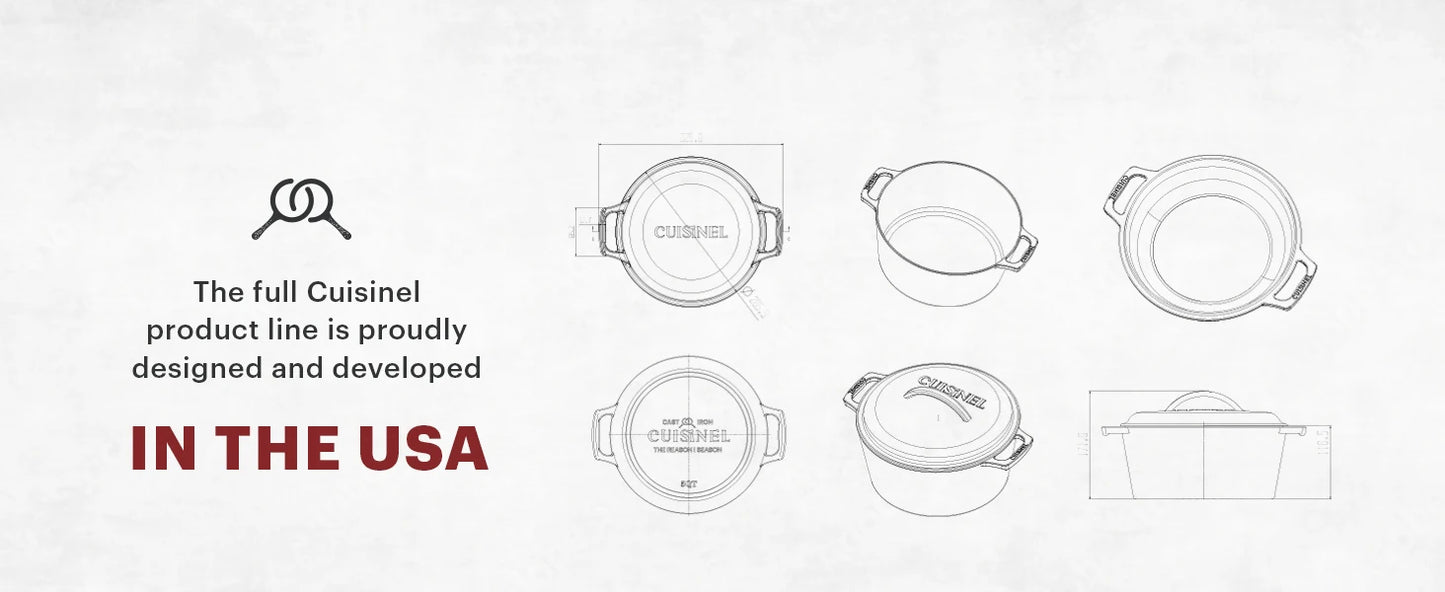Cast Iron Cookware 17-Piece Set Seasoned Skillet  Grill Pan Lid  Griddle  Pizza Pan  Dutch Oven+Pan