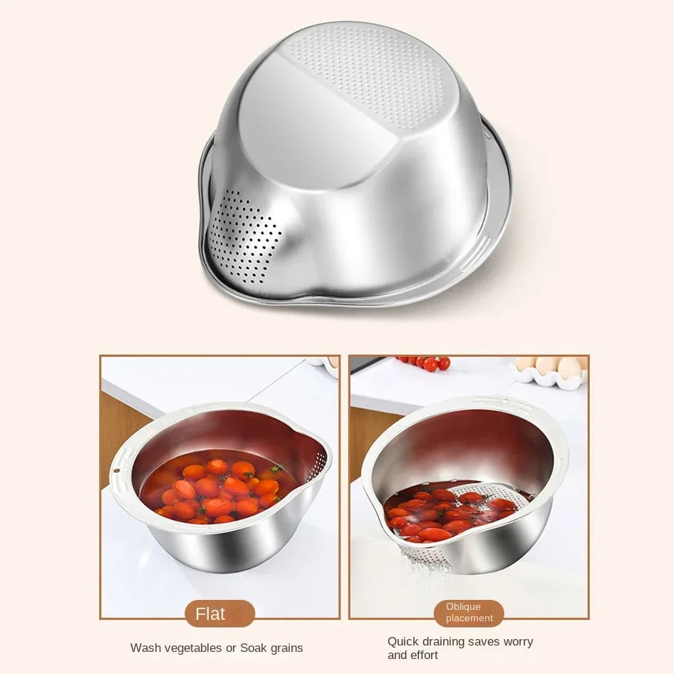 Stainless Steel Rice Washing Strainer