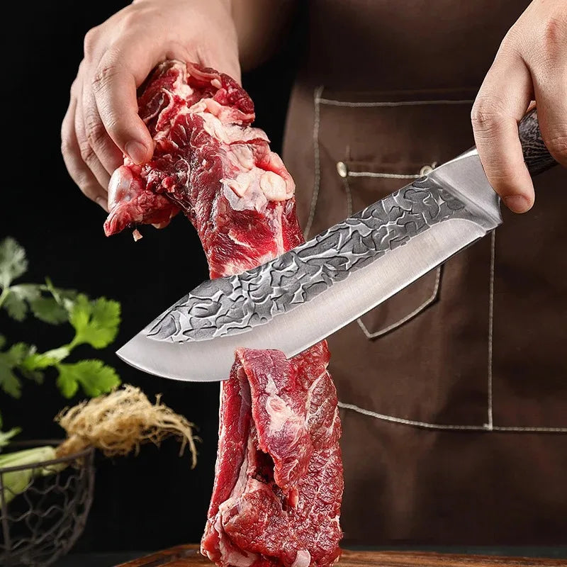 Hand Forged Butcher Chef Meat Knife