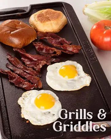 Cast Iron Cookware 17-Piece Set Seasoned Skillet  Grill Pan Lid  Griddle  Pizza Pan  Dutch Oven+Pan