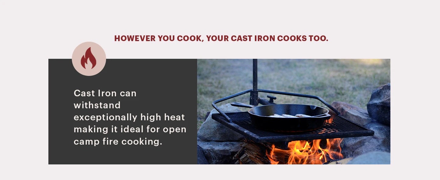 Cast Iron Cookware 17Piece Set - Pre-Seasoned Skillet Grill PanLid Griddle Pizza Pan Dutch Oven+Co