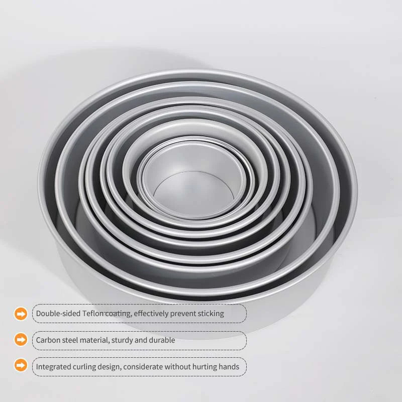 4-10 inch baking pan round