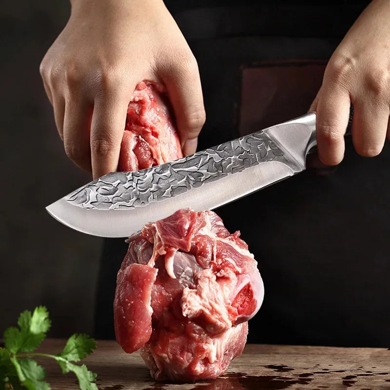 Hand Forged Butcher Chef Meat Knife
