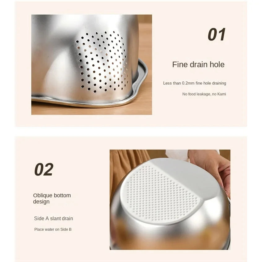 Stainless Steel Rice Washing Strainer
