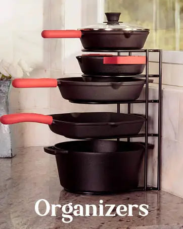 Cast Iron Cookware 17-Piece Set Seasoned Skillet  Grill Pan Lid  Griddle  Pizza Pan  Dutch Oven+Pan