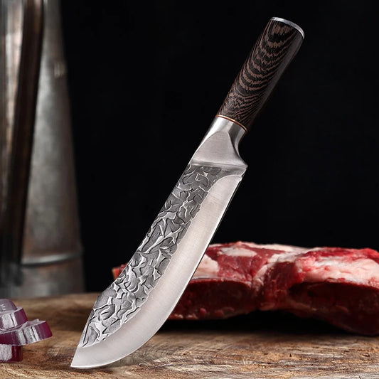 Hand Forged Butcher Chef Meat Knife
