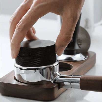 Walnut Coffee Tamper Barista Station