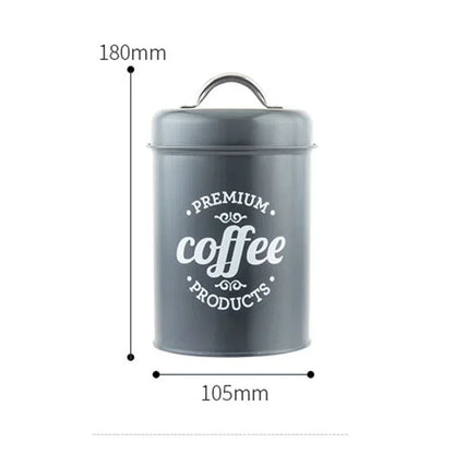 Kitchen Canisters Coffee Tea Sugar Flour Metal Tin Jars Nest Food Storage Container Farmhouse Decor Countertop Pantry Organizer