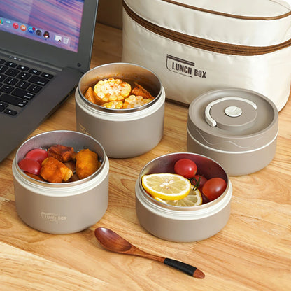 Portable Insulated Lunch Container Set