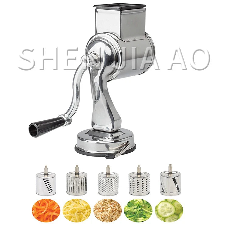 Stainless steel drum vegetable cutter Multifunctional vegetable cutter Hand multi-functional kitchen utensils Fruit and vegetabl