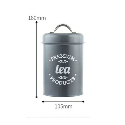 Kitchen Canisters Coffee Tea Sugar Flour Metal Tin Jars Nest Food Storage Container Farmhouse Decor Countertop Pantry Organizer