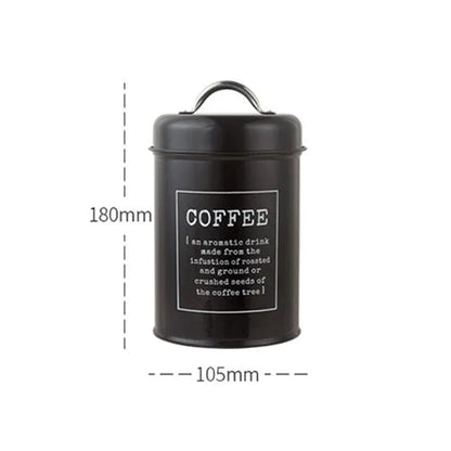 Kitchen Canisters Coffee Tea Sugar Flour Metal Tin Jars Nest Food Storage Container Farmhouse Decor Countertop Pantry Organizer