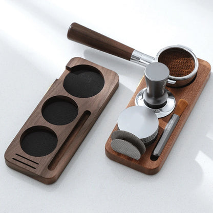 Walnut Coffee Tamper Barista Station