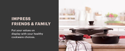 Cast Iron Cookware 17Piece Set - Pre-Seasoned Skillet Grill PanLid Griddle Pizza Pan Dutch Oven+Co
