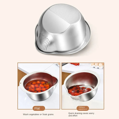 Stainless Steel Rice Washing Strainer