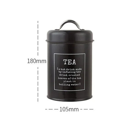 Kitchen Canisters Coffee Tea Sugar Flour Metal Tin Jars Nest Food Storage Container Farmhouse Decor Countertop Pantry Organizer