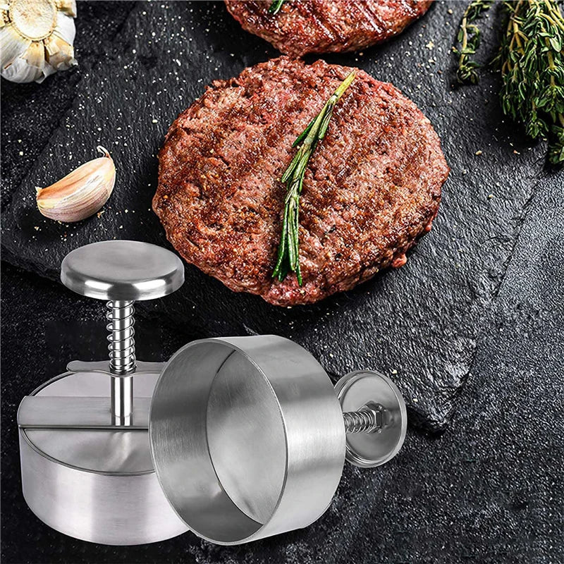 Stainless Hamburger Press Burger Patty Maker