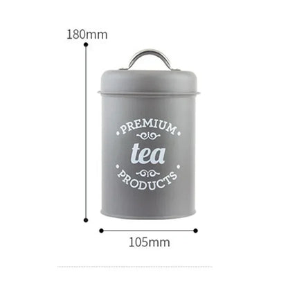 Kitchen Canisters Coffee Tea Sugar Flour Metal Tin Jars Nest Food Storage Container Farmhouse Decor Countertop Pantry Organizer