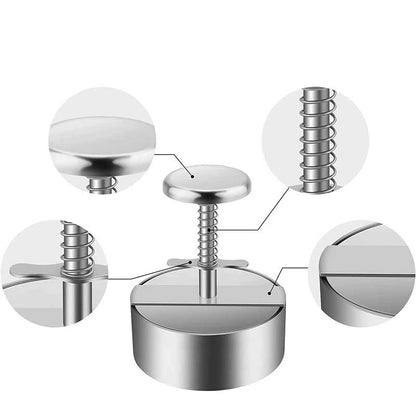 Stainless Hamburger Press Burger Patty Maker