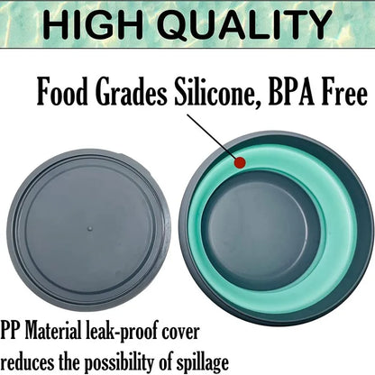 Silicone collapsing bowls