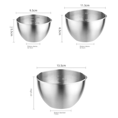 200/300/400ml Kitchen bowls Stainless Steel