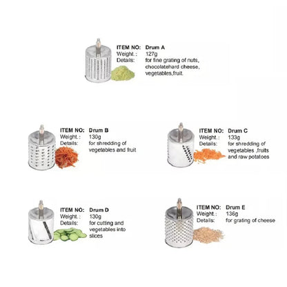 Stainless steel drum vegetable cutter Multifunctional vegetable cutter Hand multi-functional kitchen utensils Fruit and vegetabl